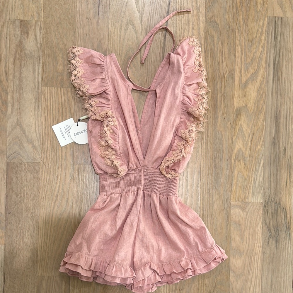 Pink Ruffle Romper - Picture 4 of 5